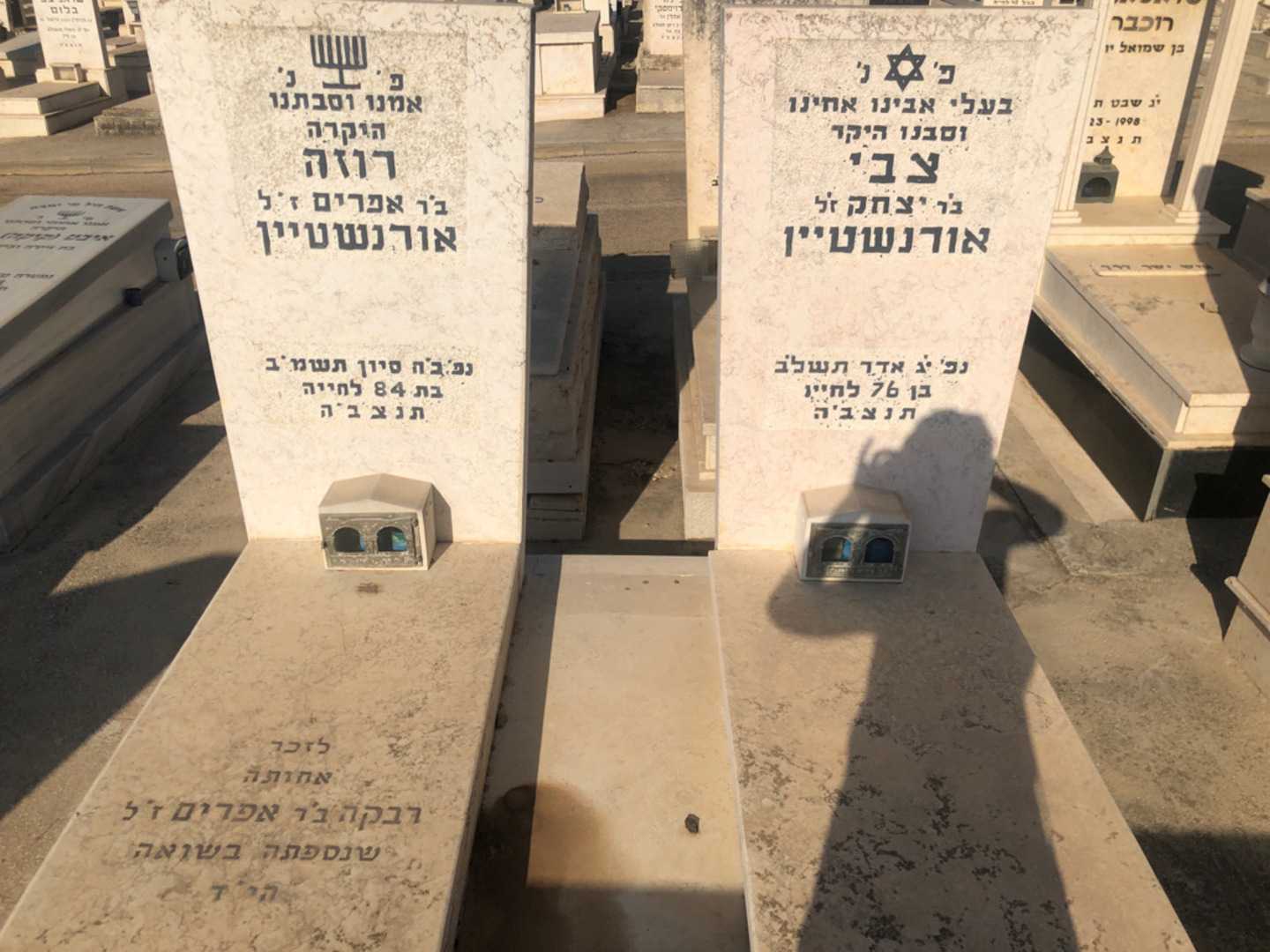 קברו של צבי אורנשטיין. תמונה 2