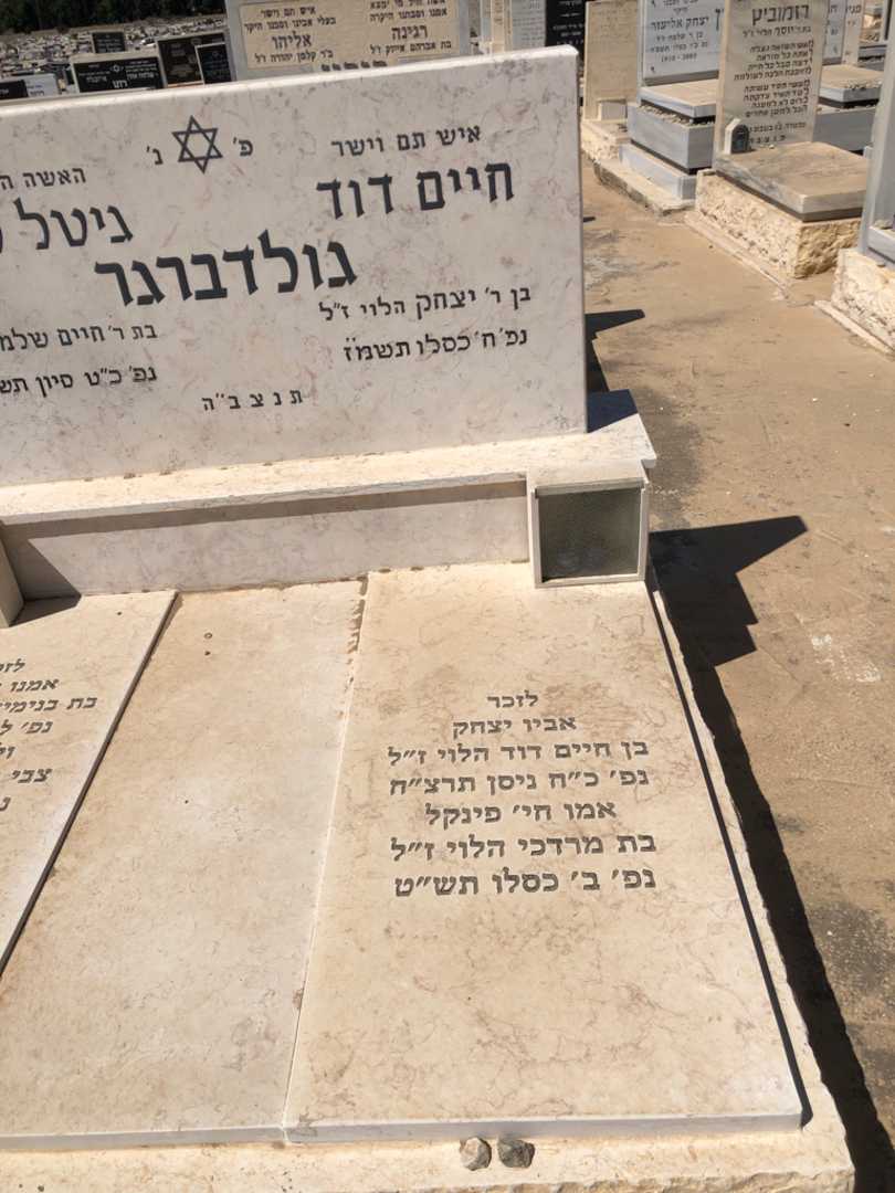 קברו של חיים דוד גולדברגר. תמונה 1