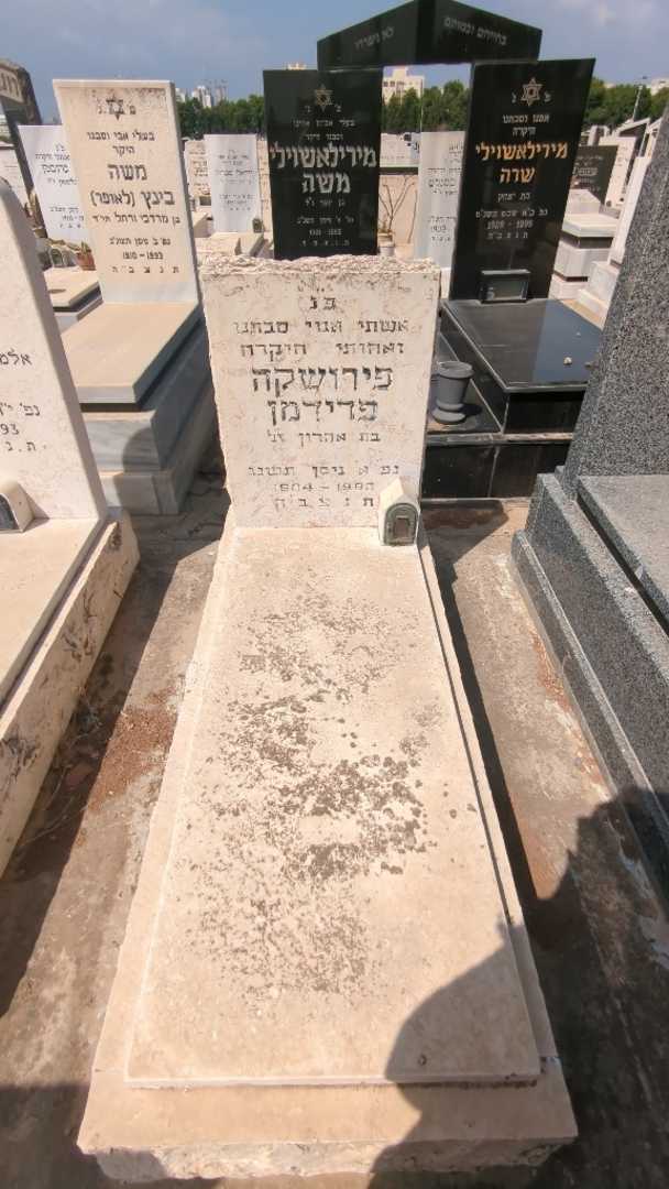 קברו של פירושקה פרידמן