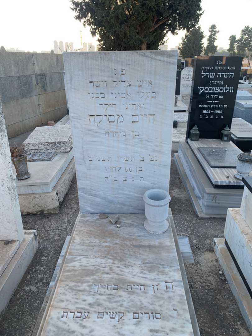 קברו של חיים מסיקה