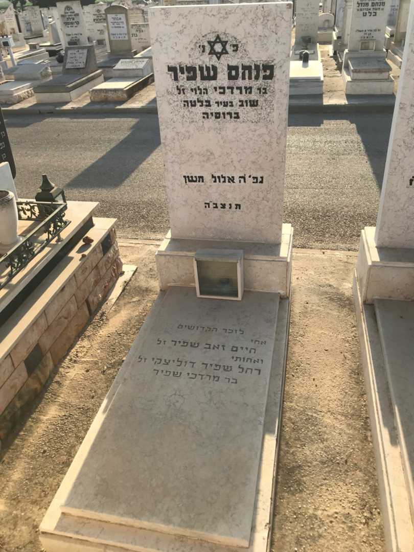 קברו של חיים זאב שפיר