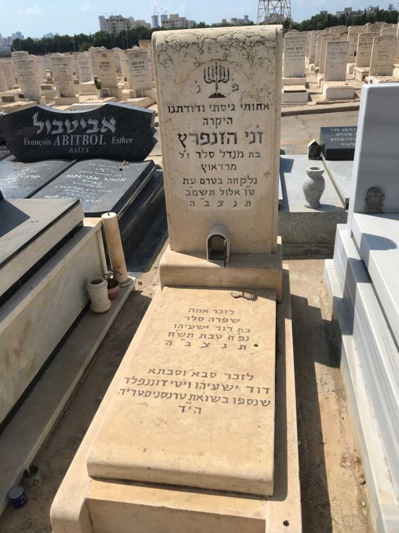 קברו של דוד ישעיהו דוננפלד