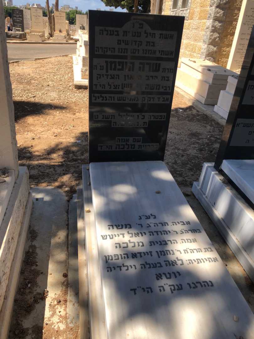 קברו של שרה הופמן. תמונה 1