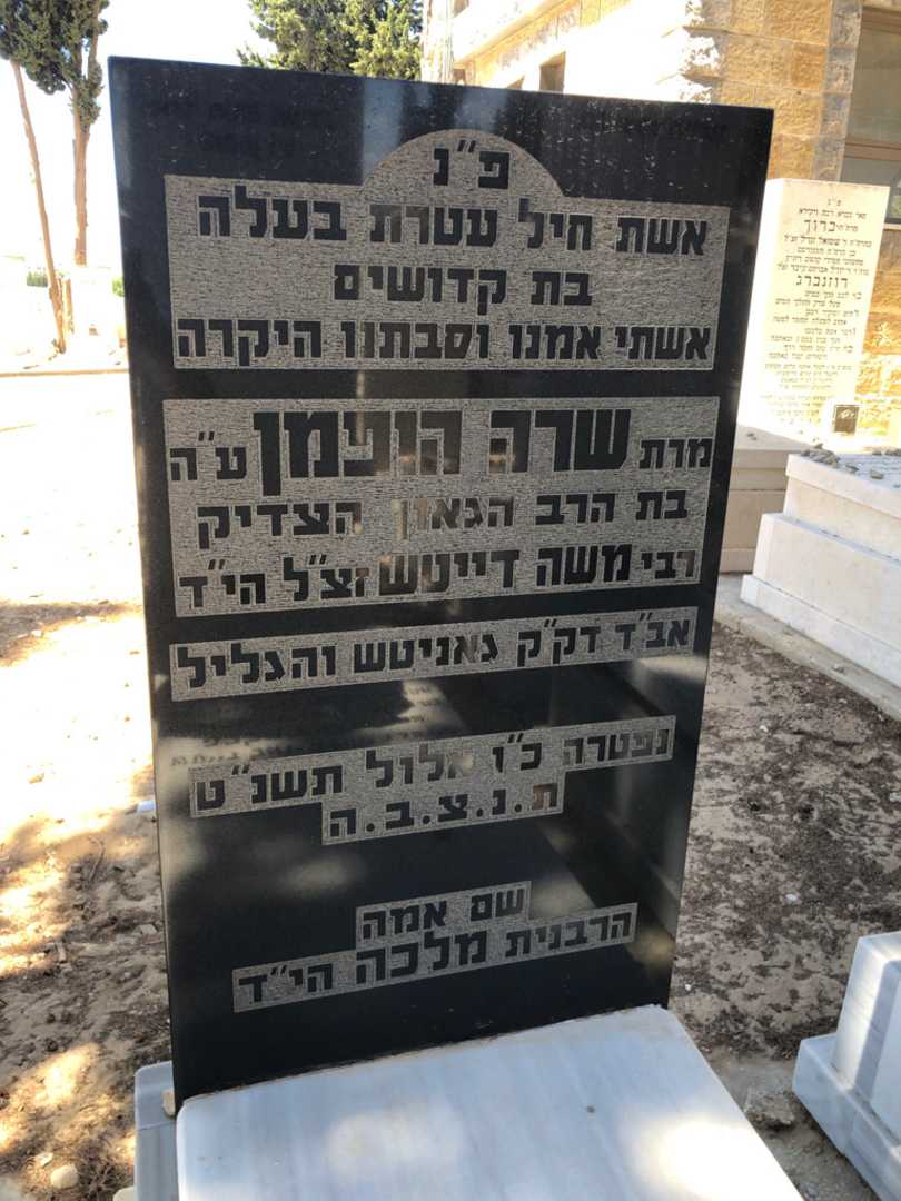 קברו של שרה הופמן. תמונה 2