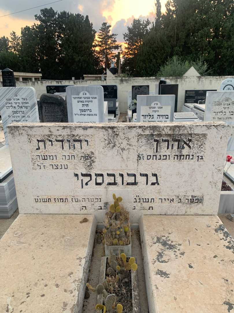קברו של אהרן גרבובסקי. תמונה 1