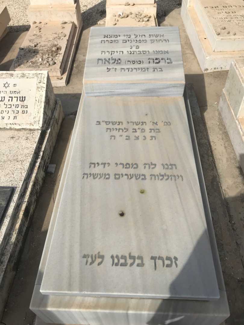 קברו של ברכה "כוסה" פלאח