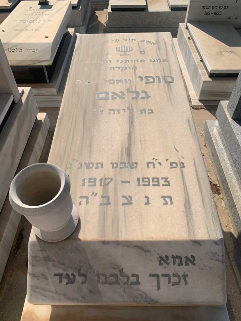 קברו של סופי "וואסי פסיה" גלאם