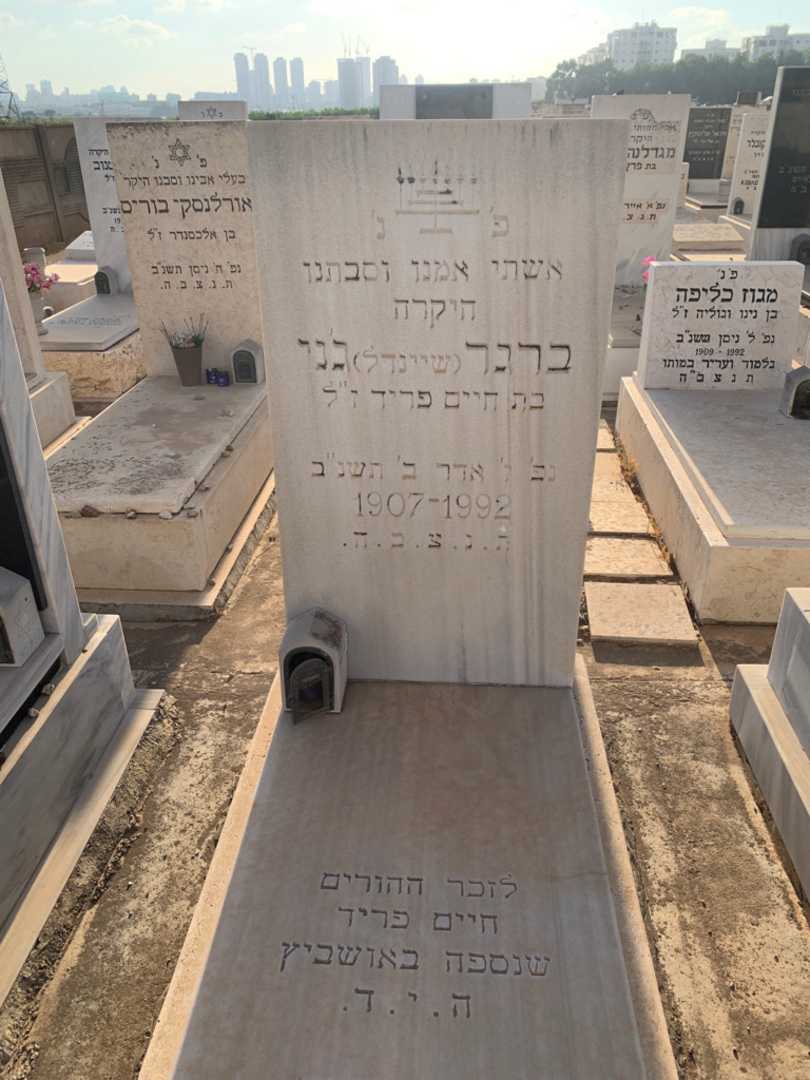 קברו של חיים פריד