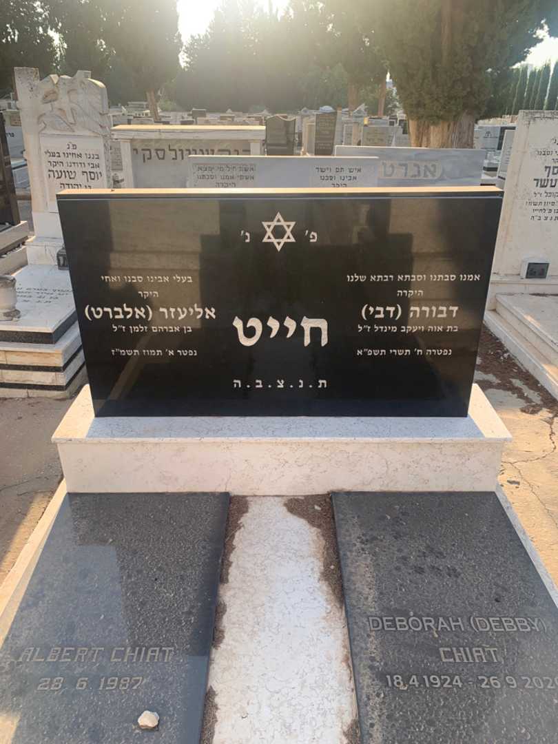 קברו של אליעזר "אלברט" חייט. תמונה 1