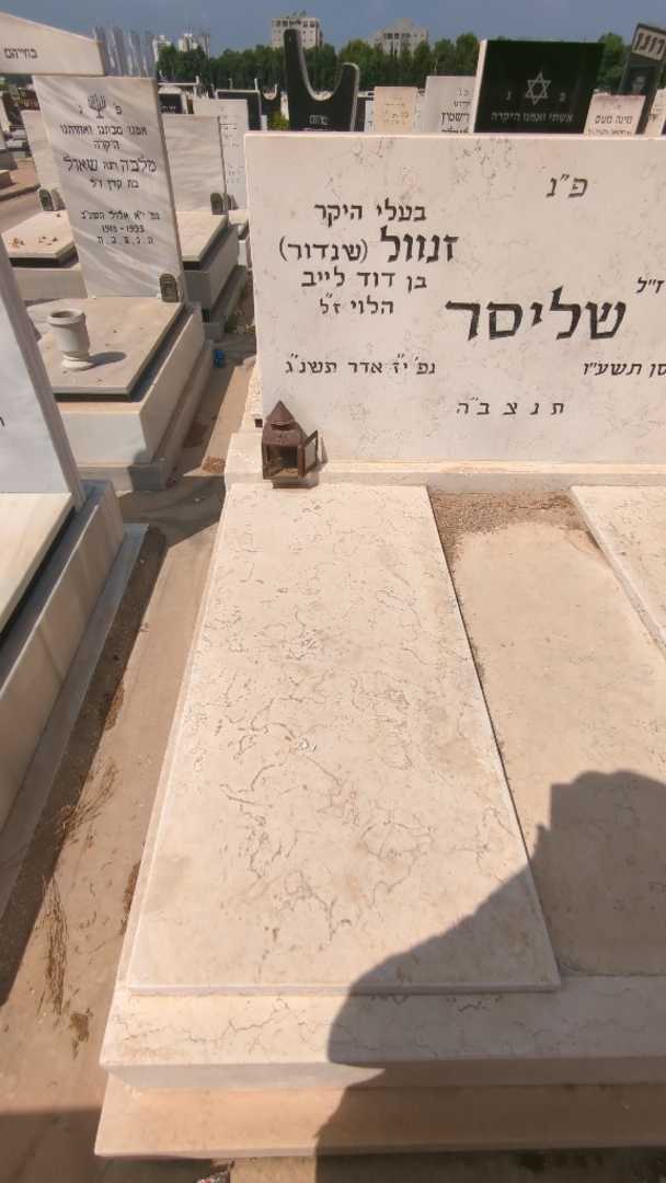 קברו של זנוול "שנדור" שליסר. תמונה 1