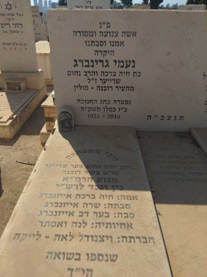קברו של נעמי גרינברג. תמונה 2