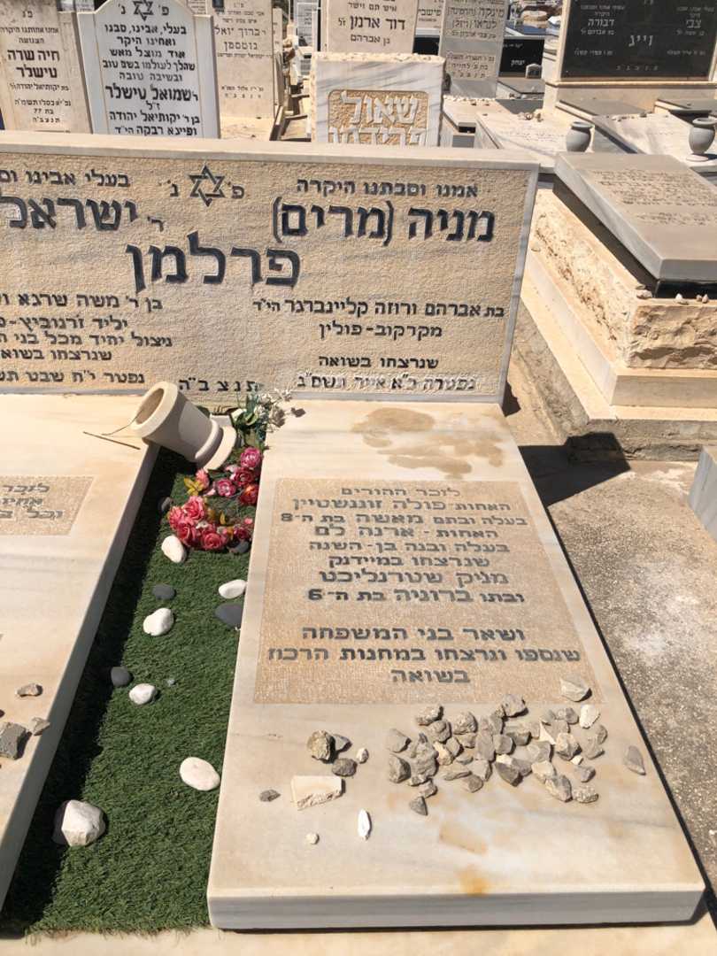 קברו של מניה "מרים" פרלמן. תמונה 1