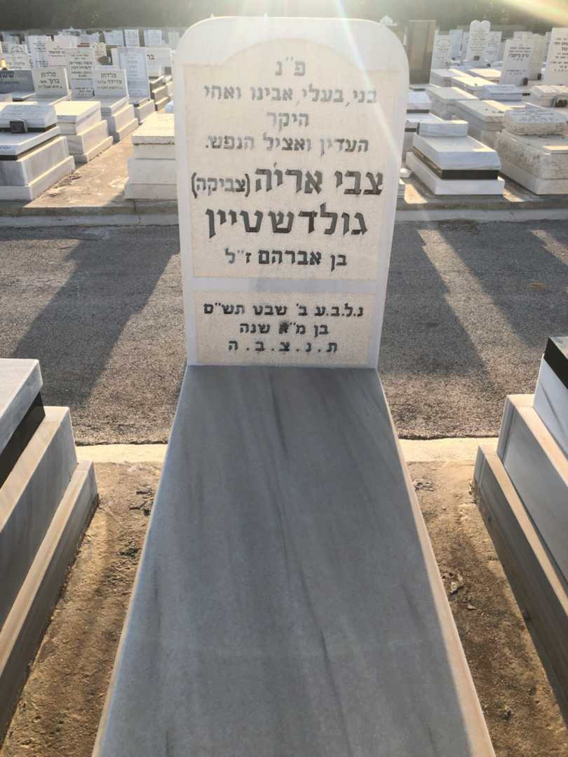 קברו של צבי אריה "צביקה" גולדשטיין