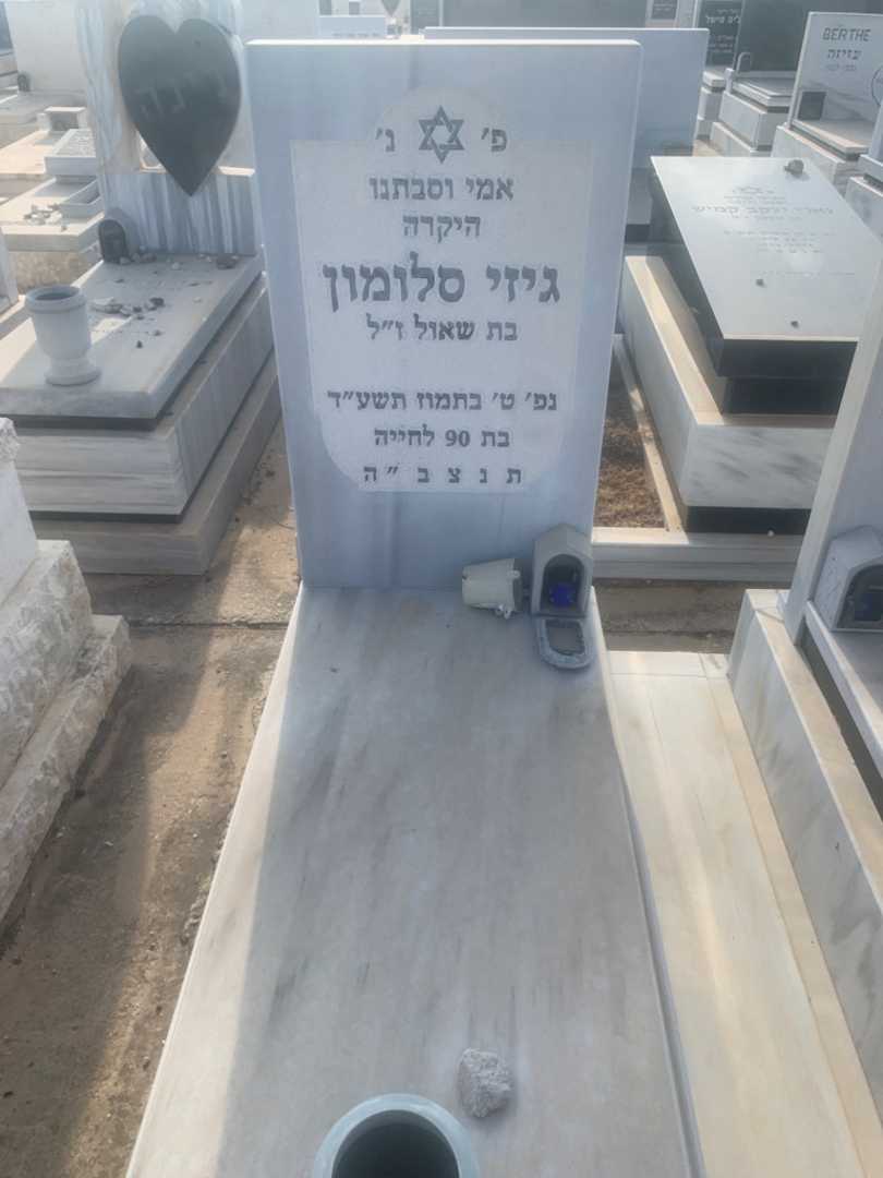 קברו של גיזי סלומון. תמונה 1