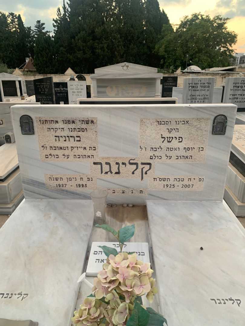 קברו של ברוניה קלינגר. תמונה 1