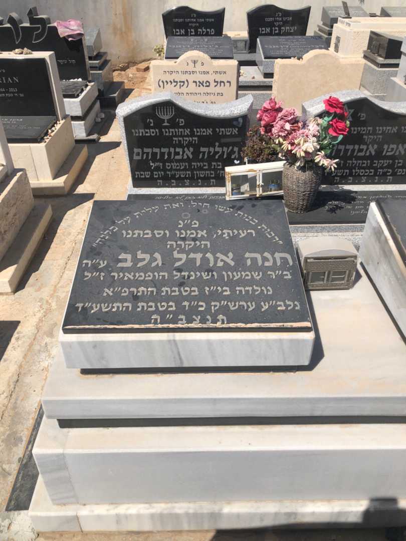 קברו של חנה אודל גלב. תמונה 1