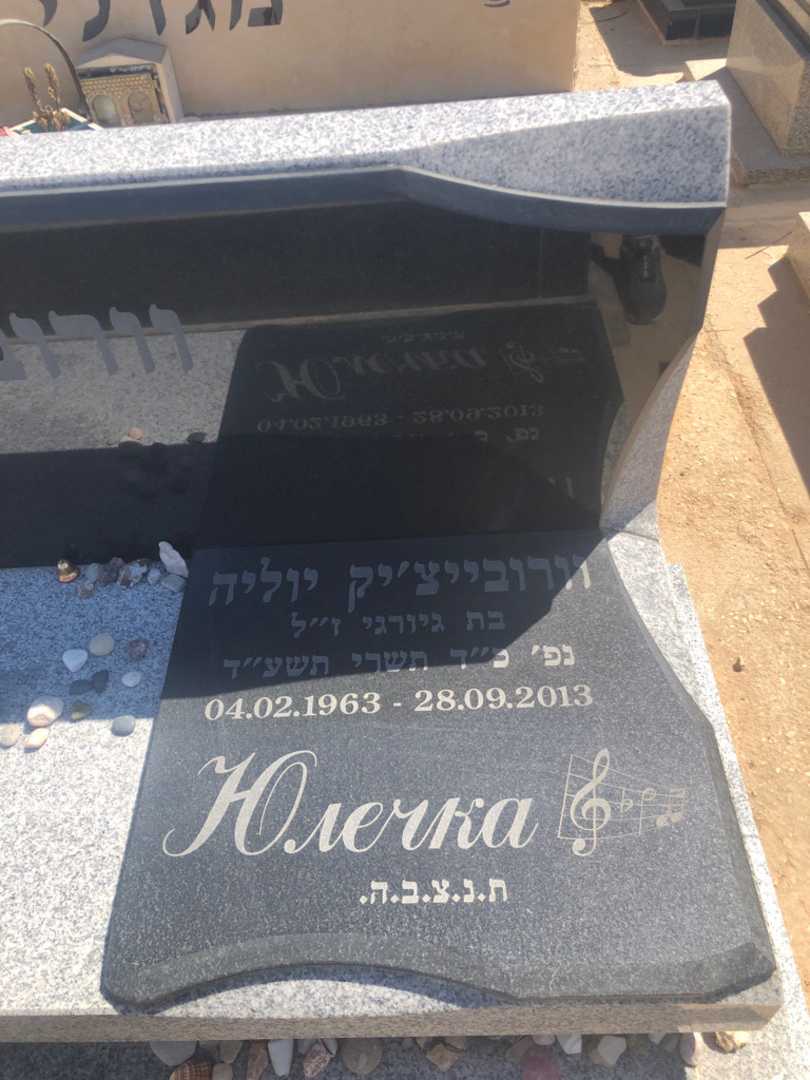 קברו של יוליה וורובייצ׳יק. תמונה 1