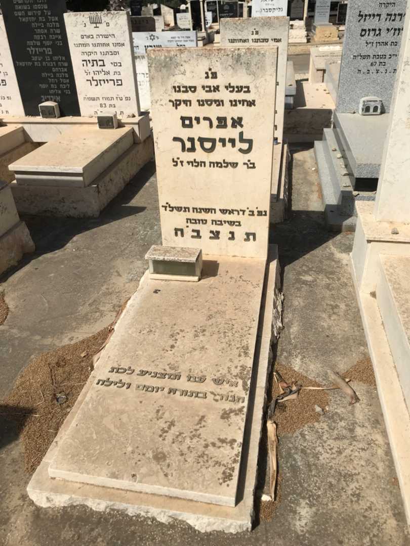 קברו של אפרים לייסנר