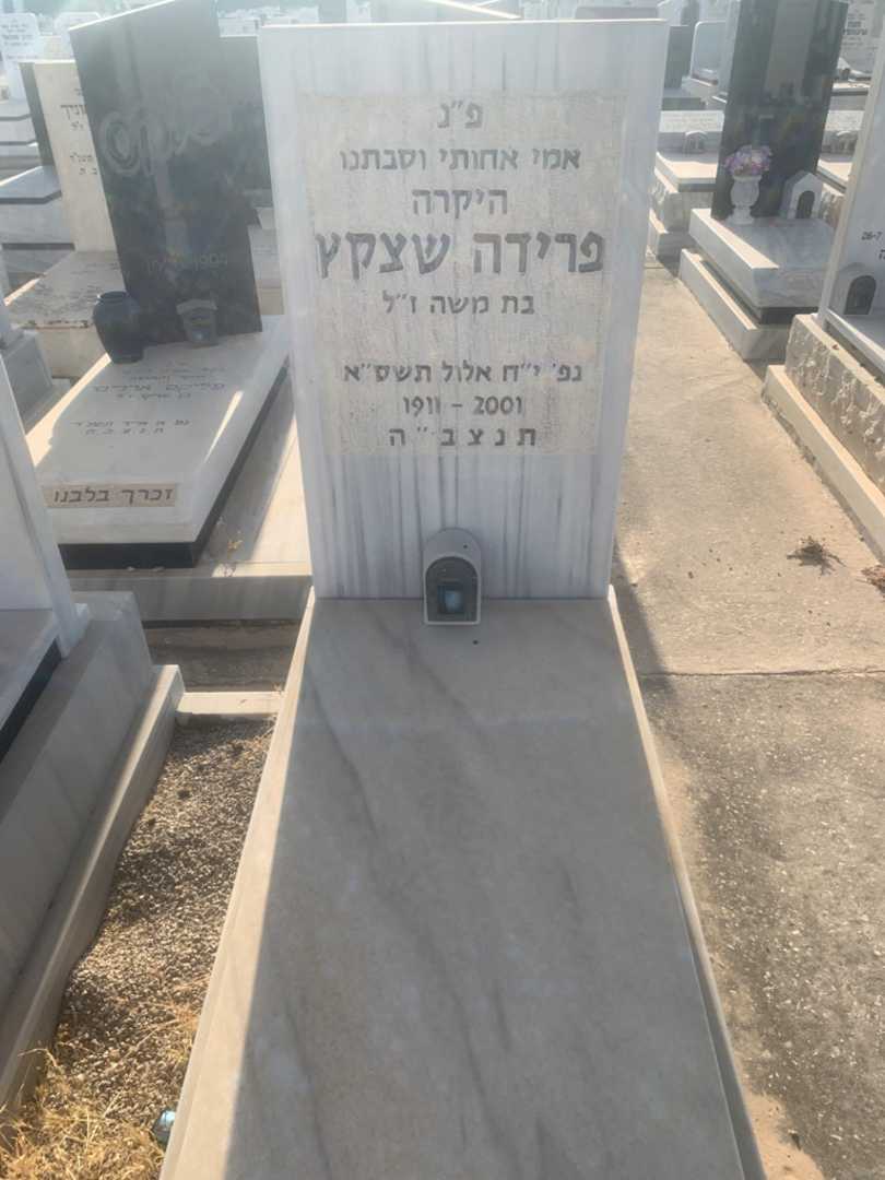קברו של פרידה שצקץ. תמונה 1