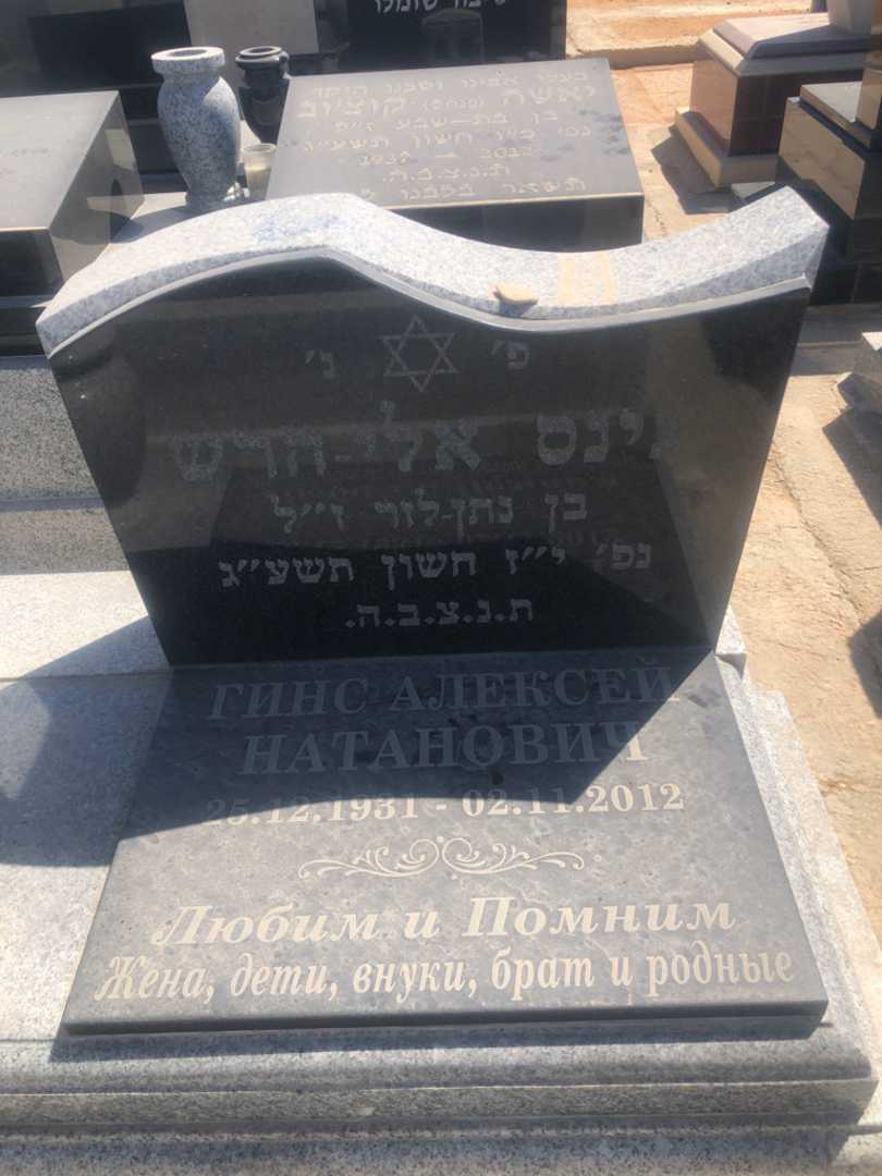 קברו של אלי-הרש גינס. תמונה 1