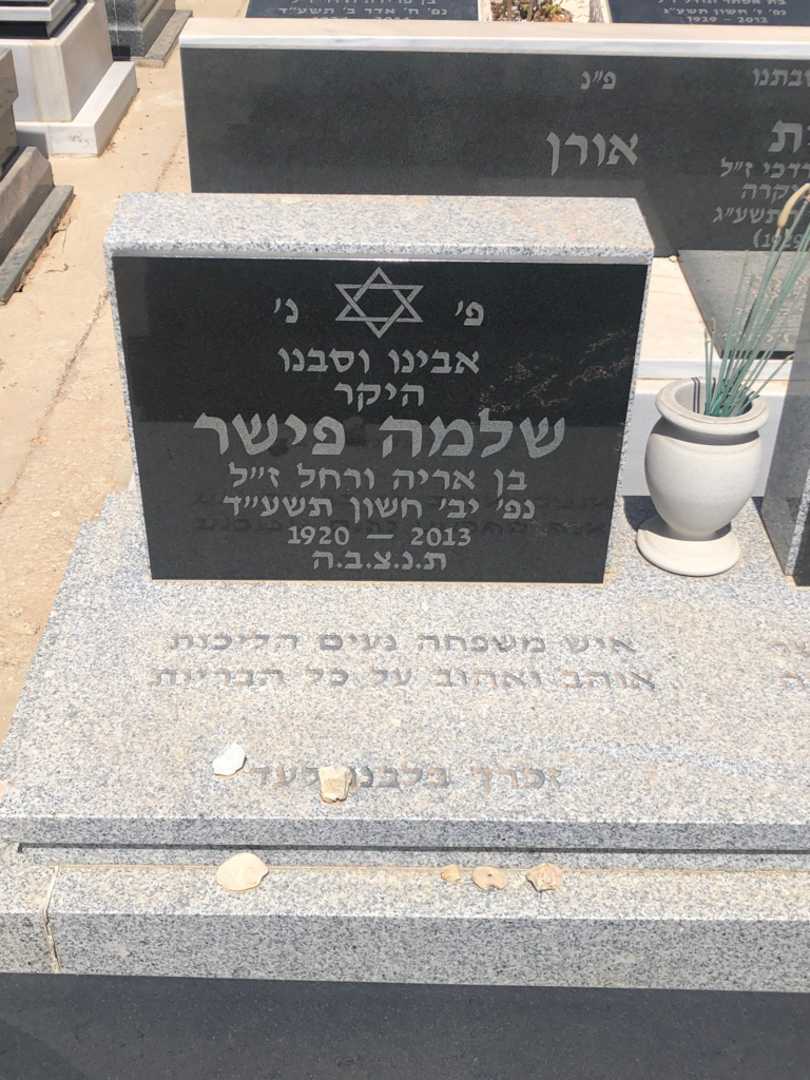 קברו של שלמה פישר. תמונה 1