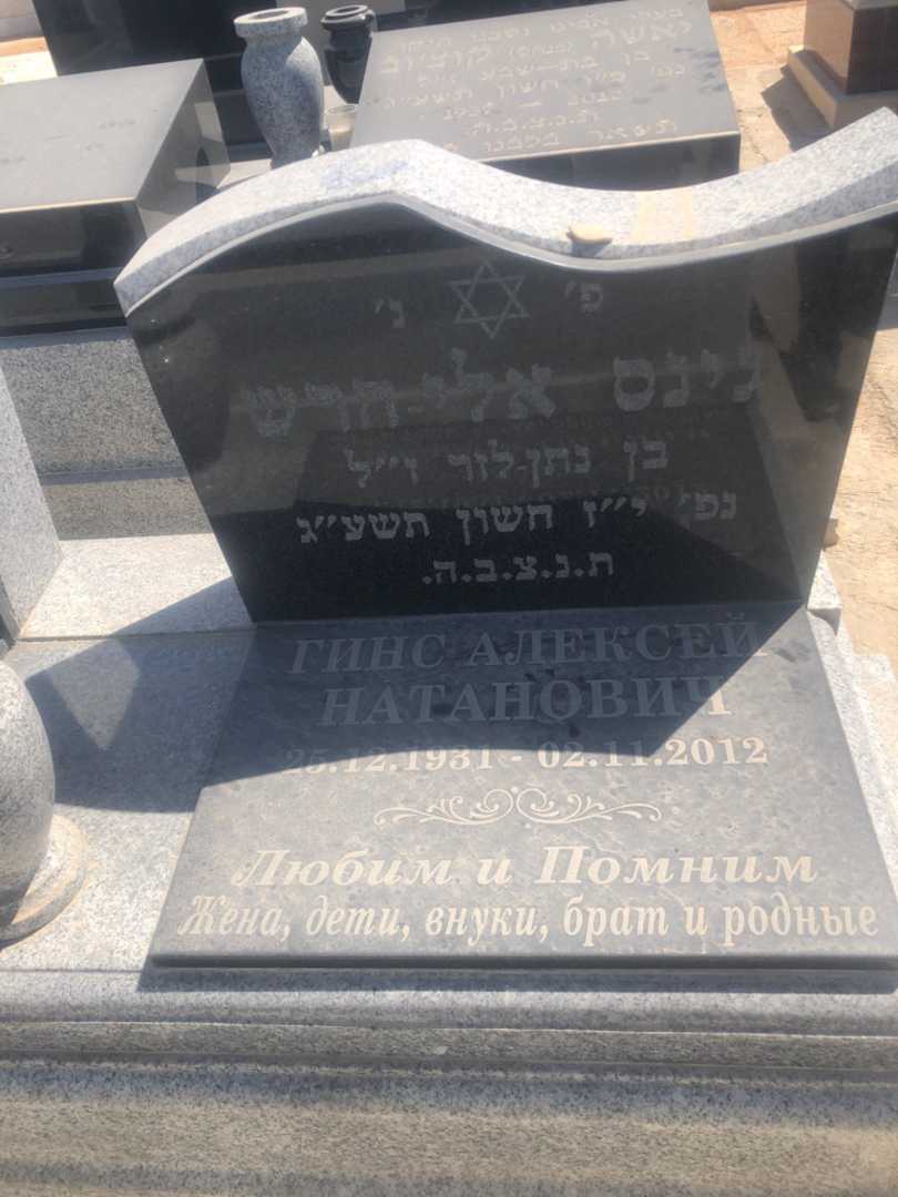 קברו של אלי-הרש גינס. תמונה 3