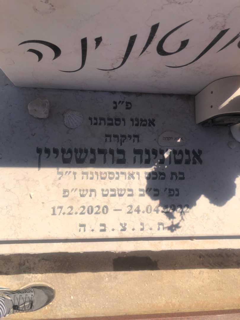 קברו של אנטונינה בודנשטיין. תמונה 2