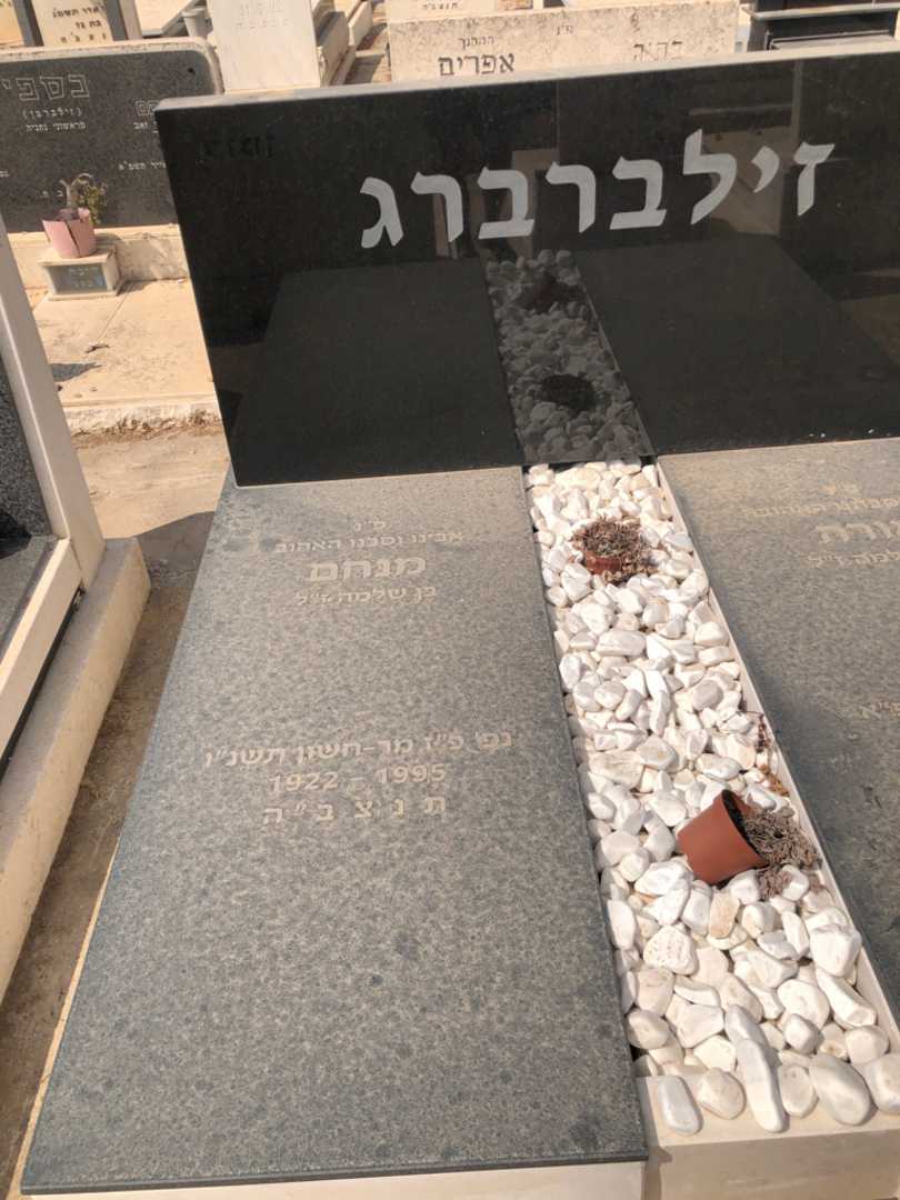 קברו של מנחם זילברברג. תמונה 1