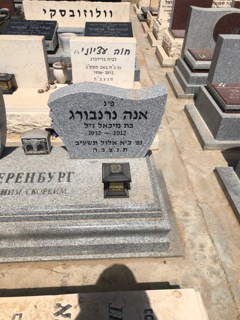 קברו של אנה נרנבורג. תמונה 1