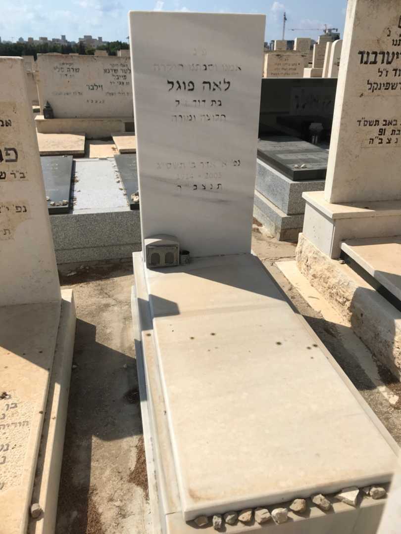 קברו של לאה פוגל. תמונה 1
