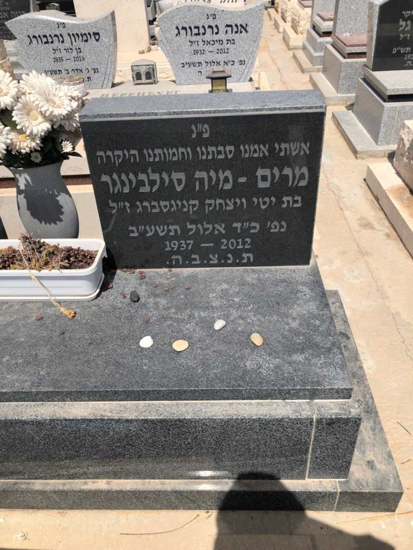 קברו של מרים-מיה סילבינגר. תמונה 1