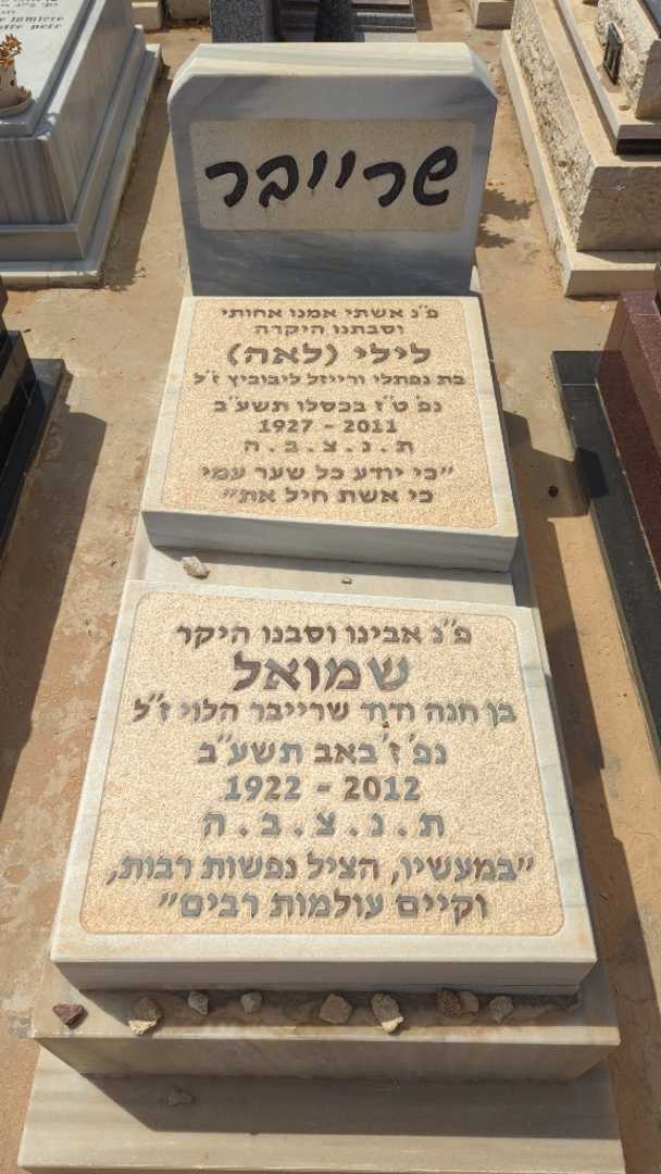 קברו של לילי "לאה" שרייבר