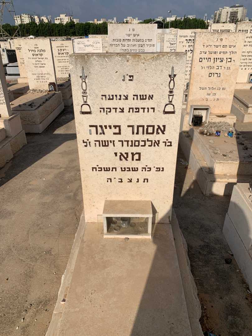 קברו של אסתר פייגה מאי