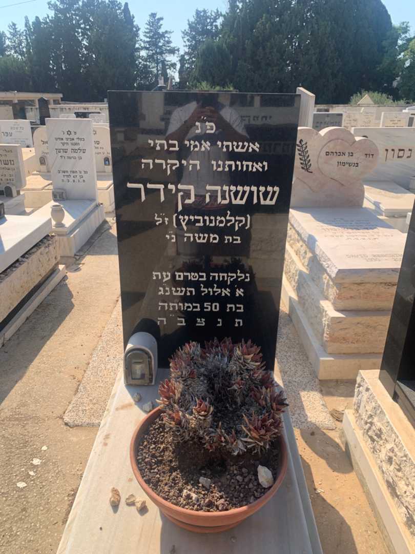 קברו של שושנה "קלמנוביץ" קידר