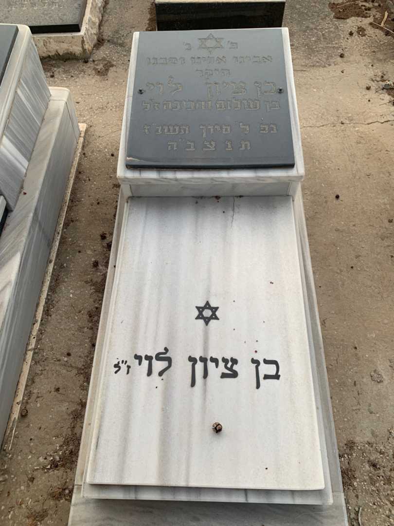 קברו של בן ציון לוי