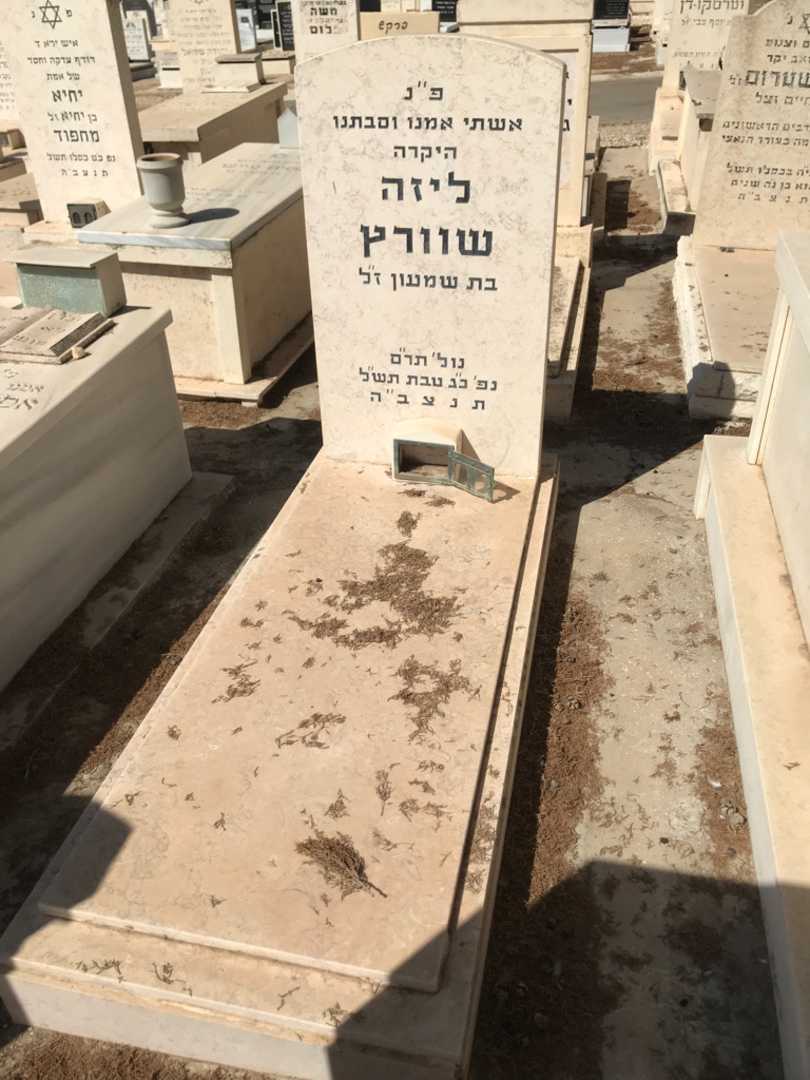 קברו של ליזה שוורץ