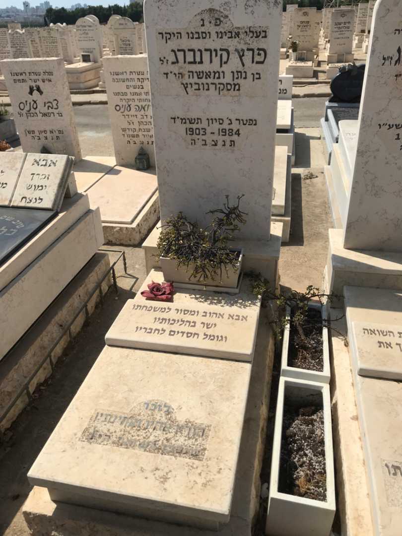 קברו של פרץ קירנברג. תמונה 2