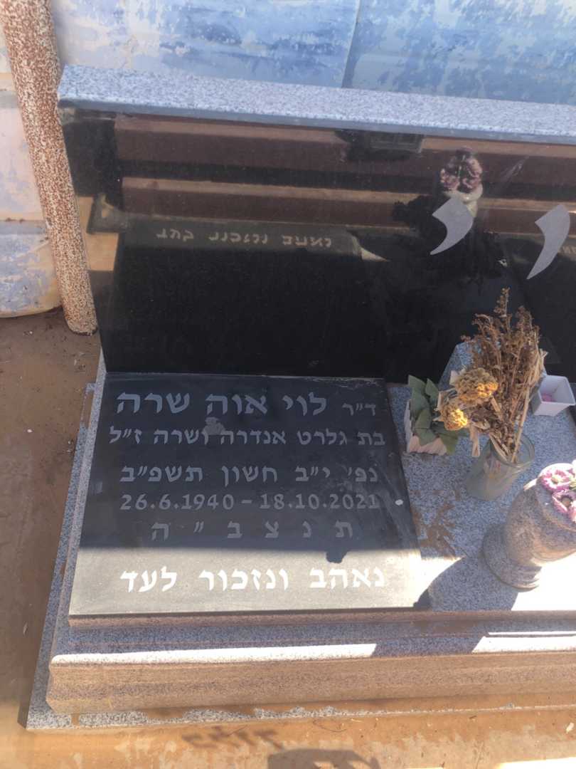 קברו של אוה שרה לוי. תמונה 1