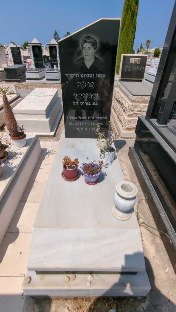 קברו של פולה שניידר. תמונה 2
