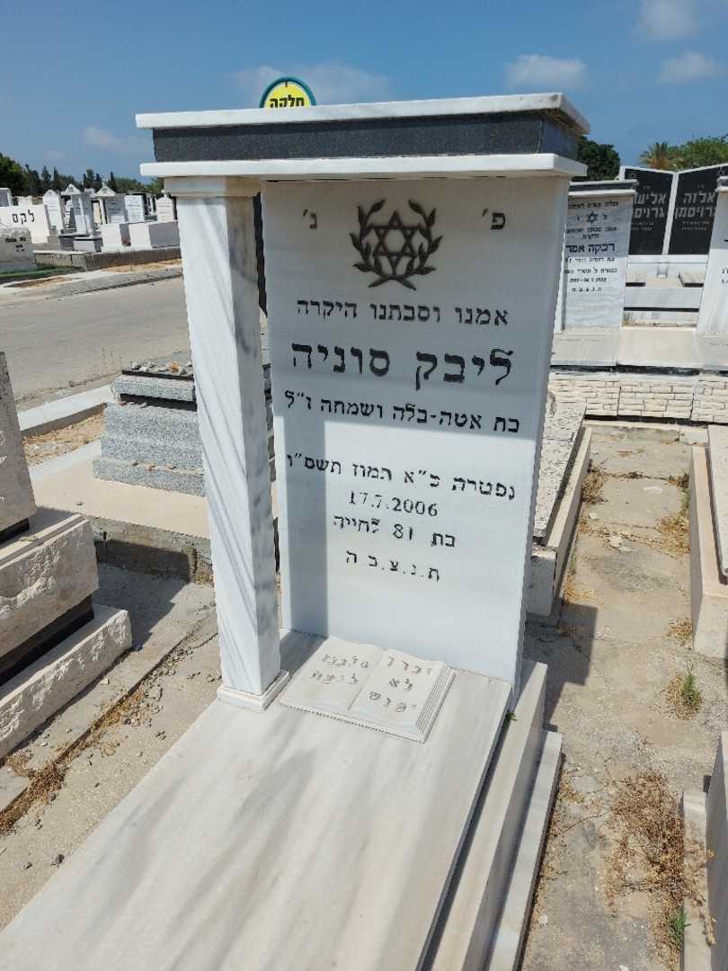 קברו של סוניה ליבק. תמונה 2