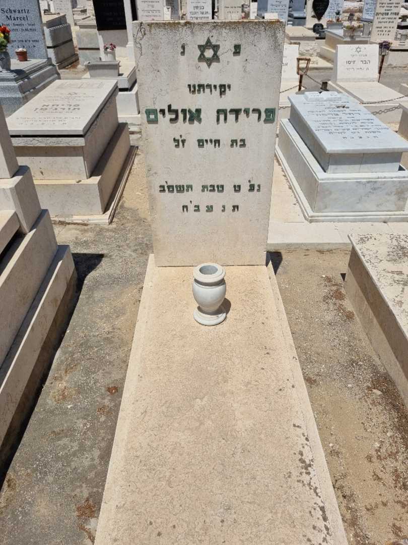 קברו של פרידה אולים