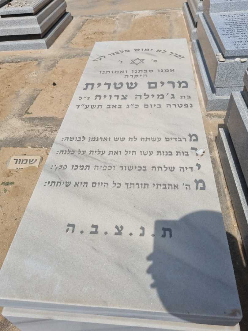 קברו של מרי שטרית