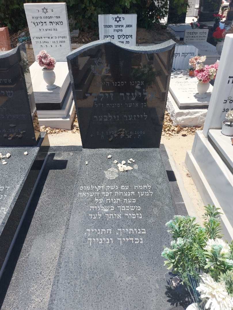 קברו של אליעזר זילבר. תמונה 1