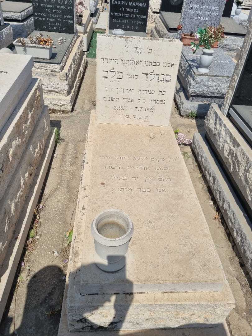קברו של סגולה "סופי" כלב