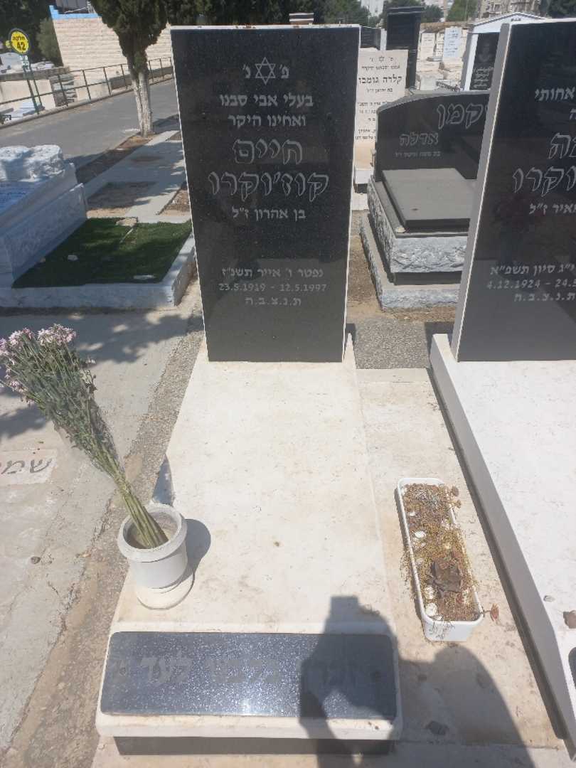 קברו של חיים קוזוקרו. תמונה 2