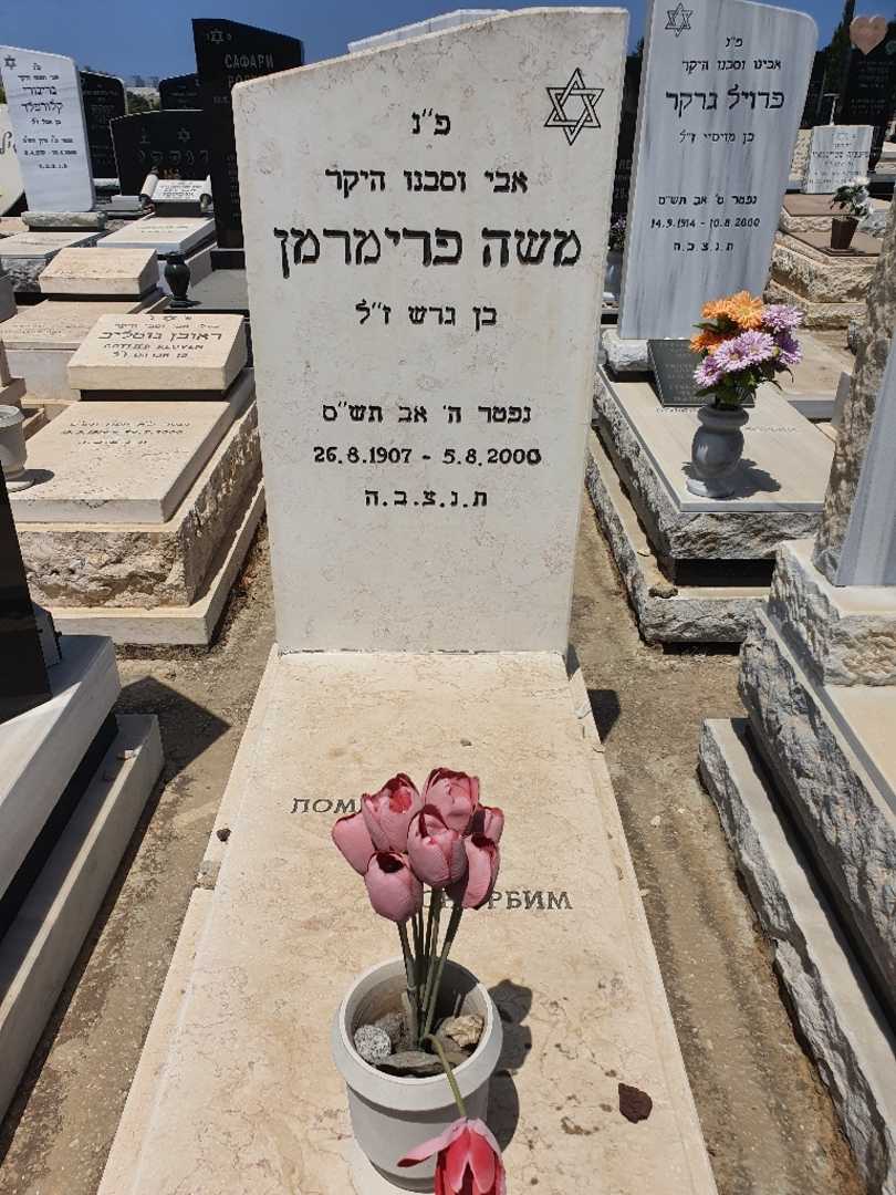קברו של משה פרימרמן