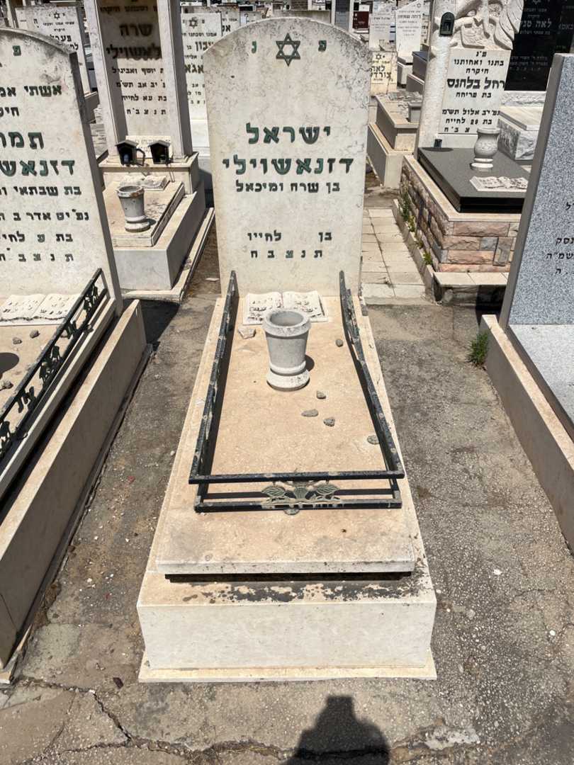 קברו של ישראל דזנאשולי