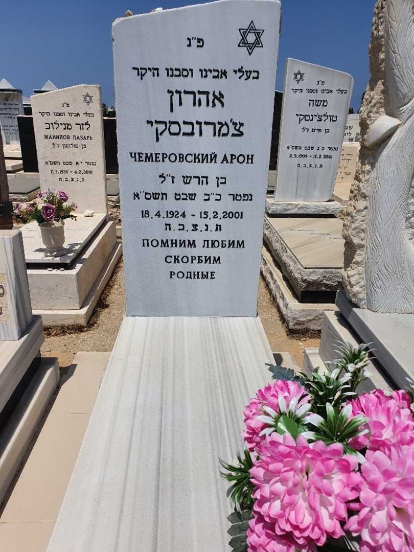 קברו של אהרון צימרובסקי