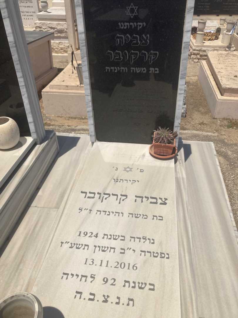 קברו של צביה קרקובר. תמונה 2