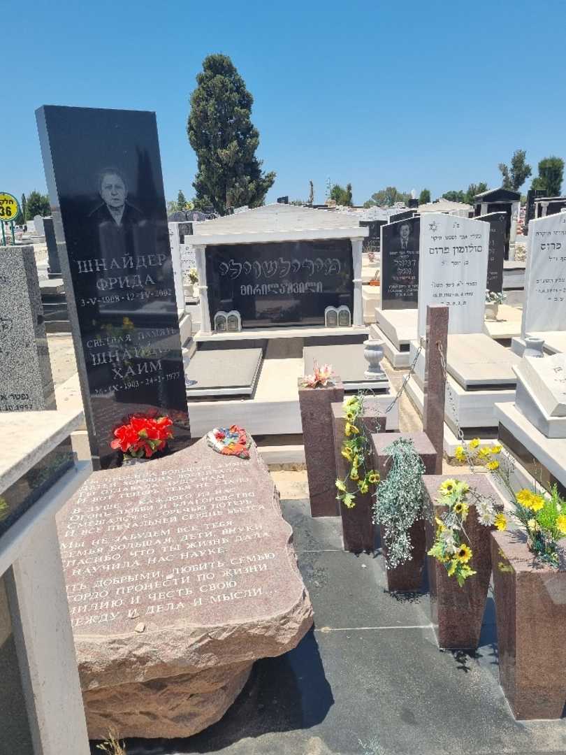 קברו של חיים שניידר. תמונה 1